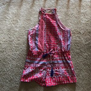 Patterned romper